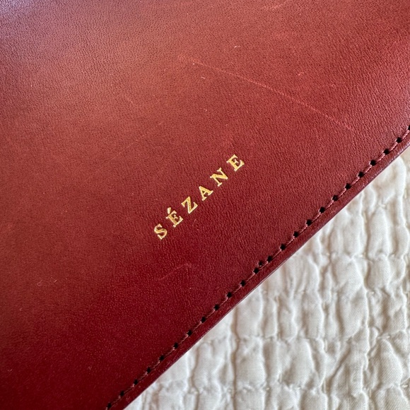 Sezane Victor Bag - Burgundy - Picture 5 of 7
